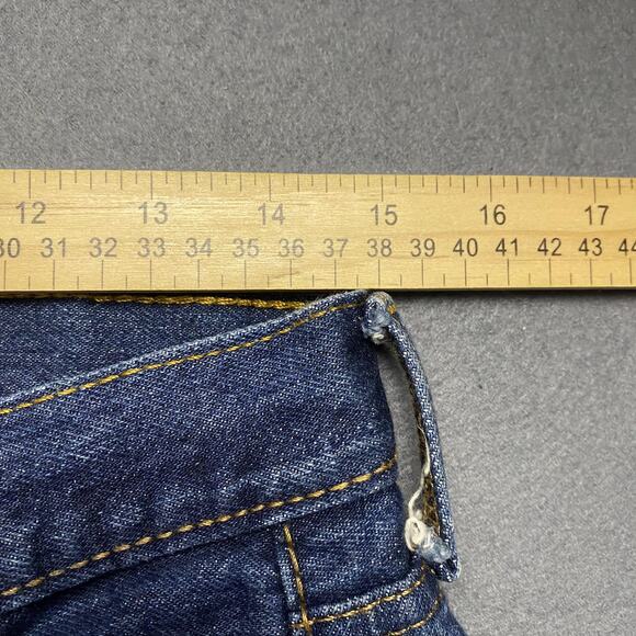 Levis 501 Jeans Mens 30x28 Blue Denim Straight Leg Button Fly Classic Pants - Picture 13 of 16